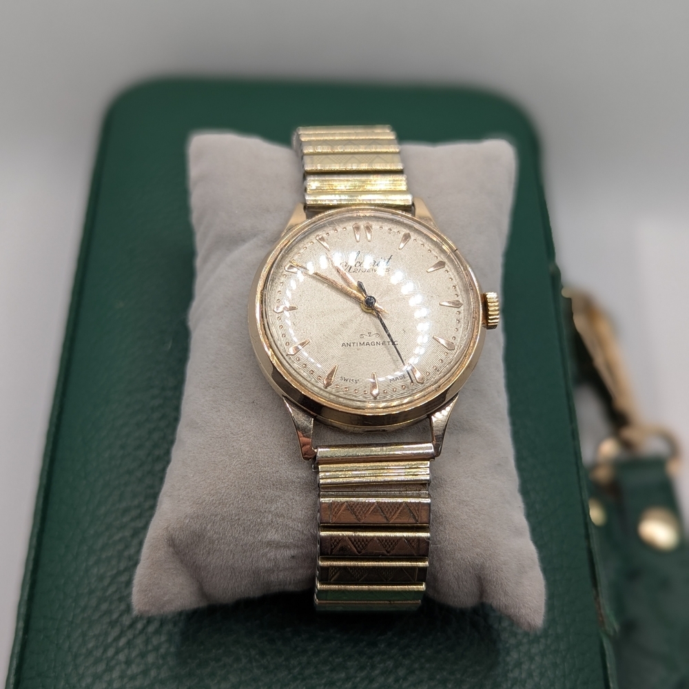 ✨  1950s Accurist 21-Jewel Solid 9ct Gold Men’s Dress Watch ✨ - Picture 2 of 11